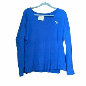 Abercrombie & Fitch Cobalt Blue Sweater
